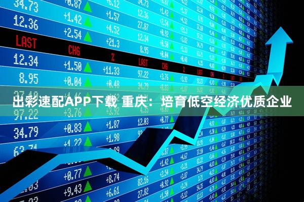 出彩速配APP下载 重庆：培育低空经济优质企业